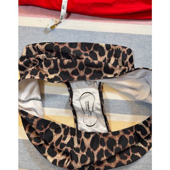 NWOT Red Halter Tankini with Leopard Bottoms - Size XXL - Picture 4 of 7